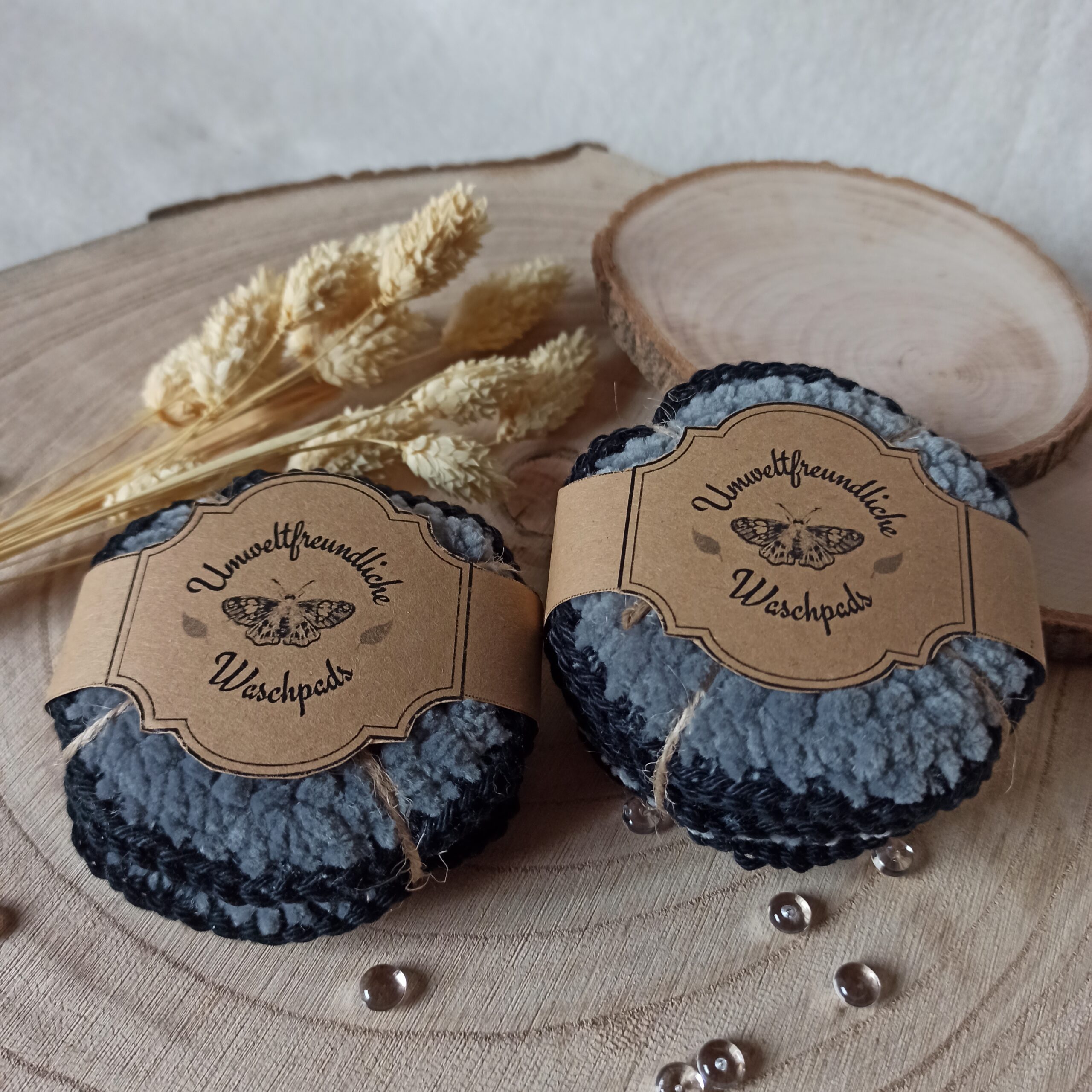 Waschpad, Abschminkpad, dunkelgrau – Bild 2