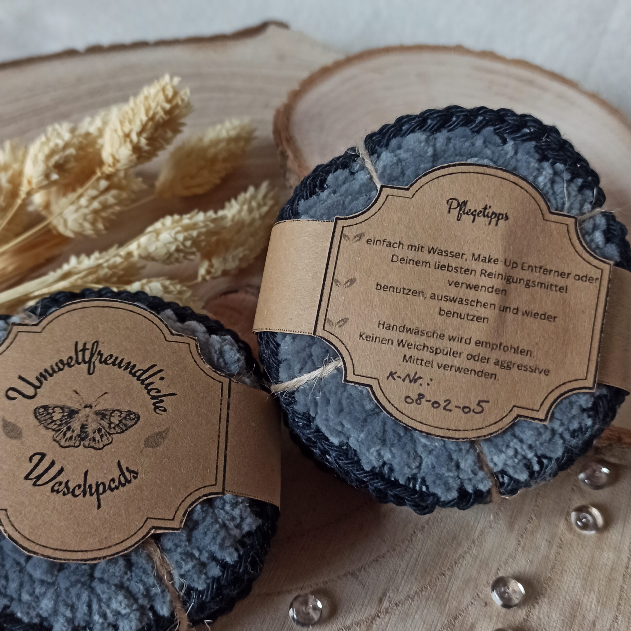 Waschpad, Abschminkpad, dunkelgrau – Bild 4